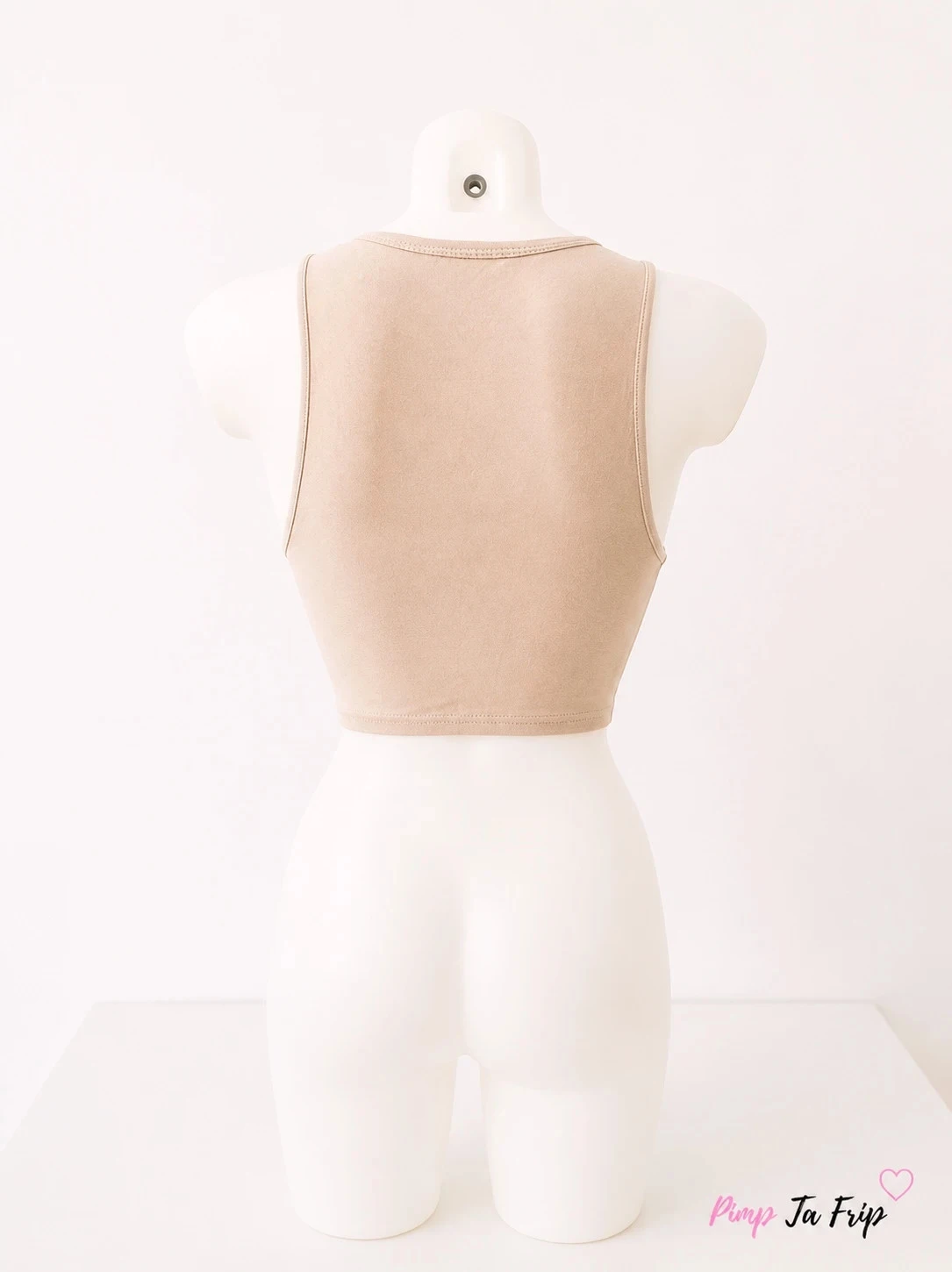 Zara beige sleeveless crop top – Size S – photo 3